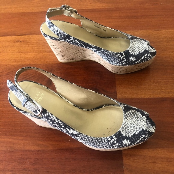 Stuart Weizman Wedge Sandals - Picture 2 of 6